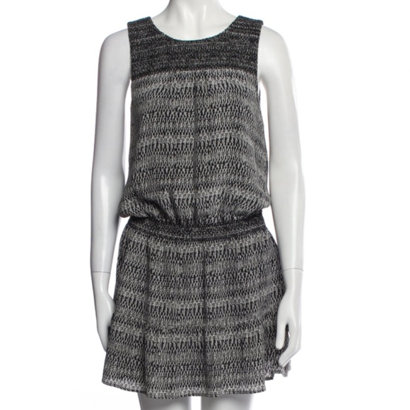 Joie Leilou Silk Blouson smocked dress Sz M - Picture 5 of 5